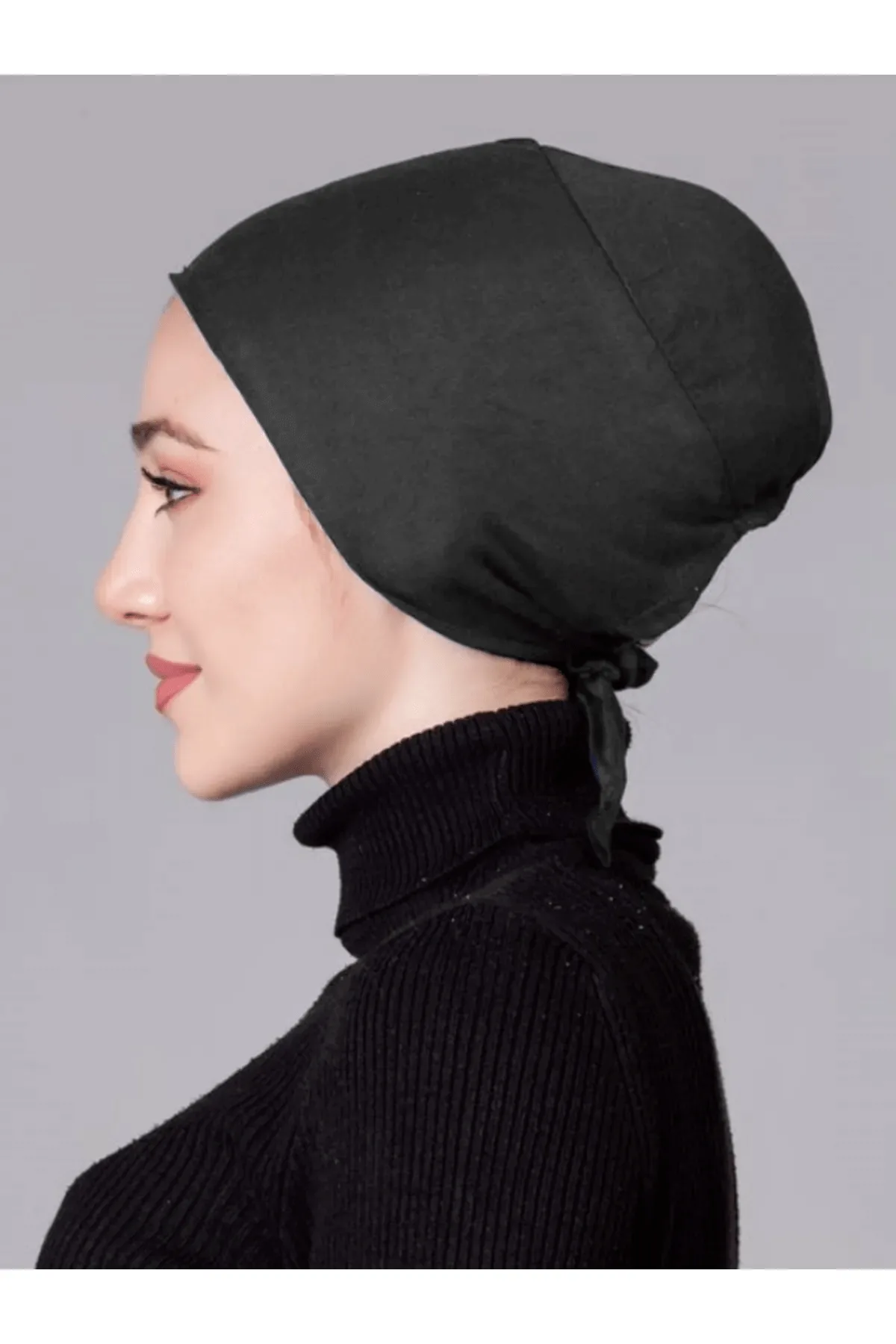 Antrasit Dikişsiz Kaymayan Bone (Likralı)
