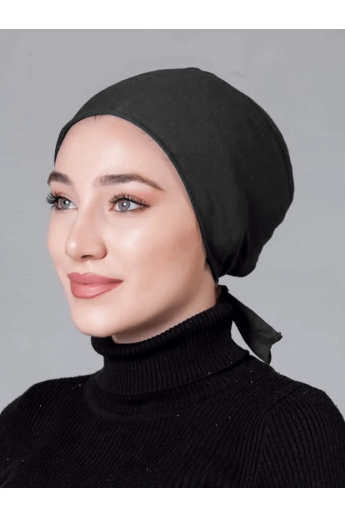 Antrasit Dikişsiz Kaymayan Bone (Likralı)