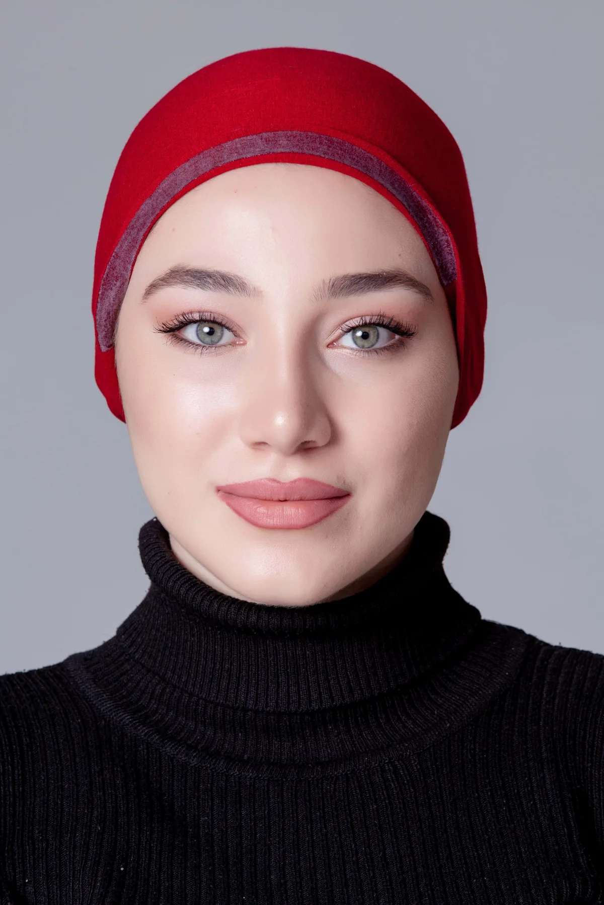 Bordo Dikişsiz Kaymayan Bone (Likralı)