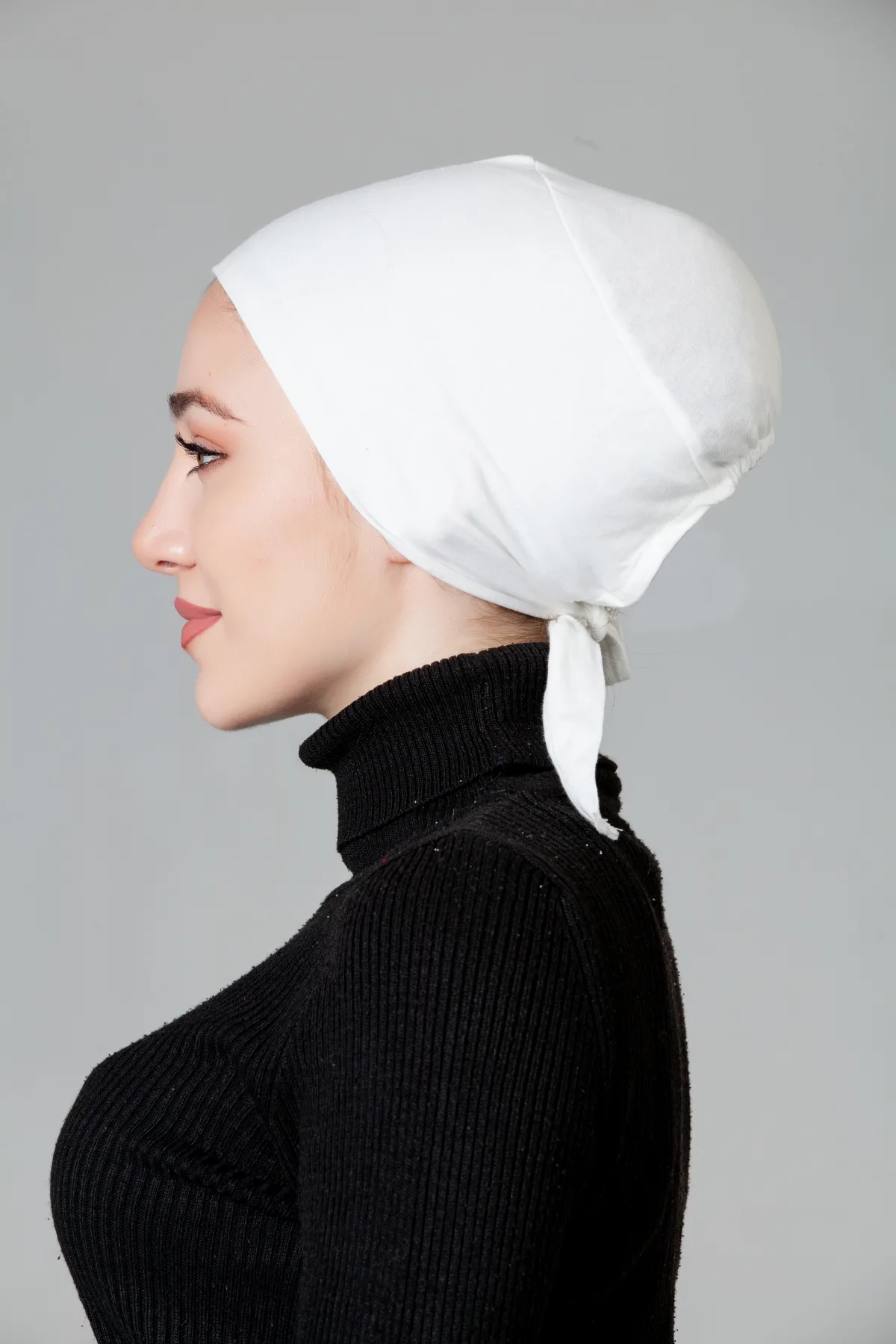 Krem Dikişsiz Kaymayan Bone